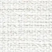 White nubby texture with repeating rounded elements in horizontal rows, creating a striped pattern and matte finish.